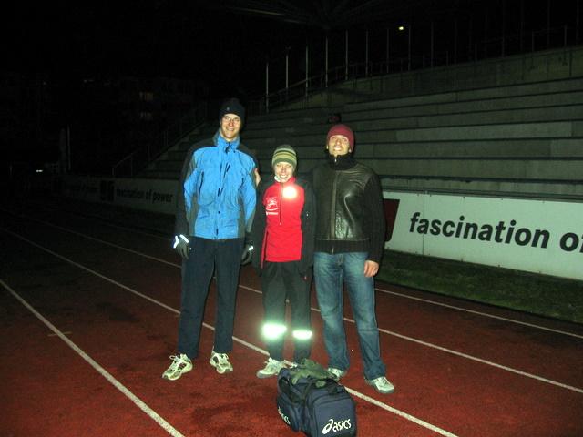 Im Ziel, Frank, Vanessa und Domenico