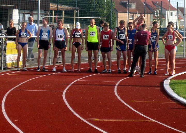 Startaufstellung Lauf 3 um 18:45�