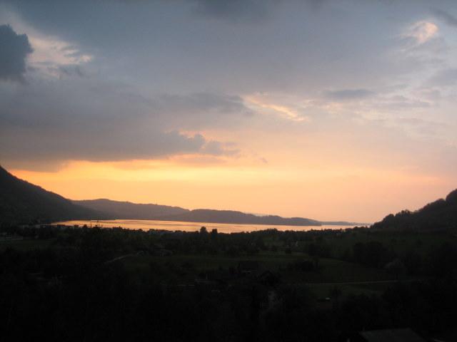 Abendstimmung ber dem Zugersee�