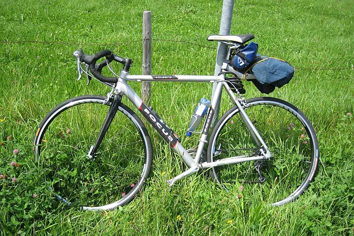 Mein Rennrad mit dem neuen Laufradsatz... Der alte war am ersten Tag kaputtgegangen