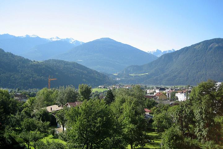 Ausblick aus unserer Pension in Imst