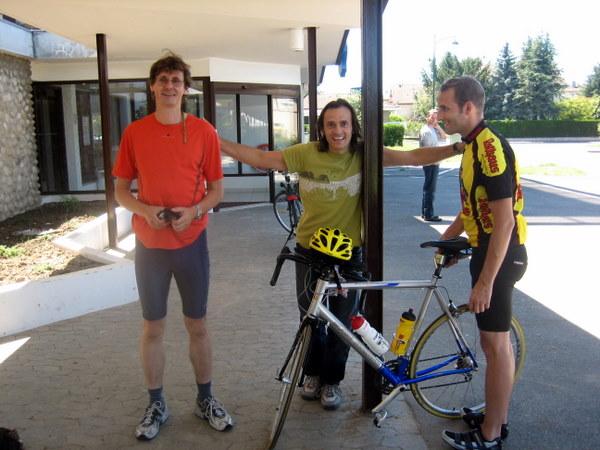 Am Hotel: Christian, Domenico und Stefan�