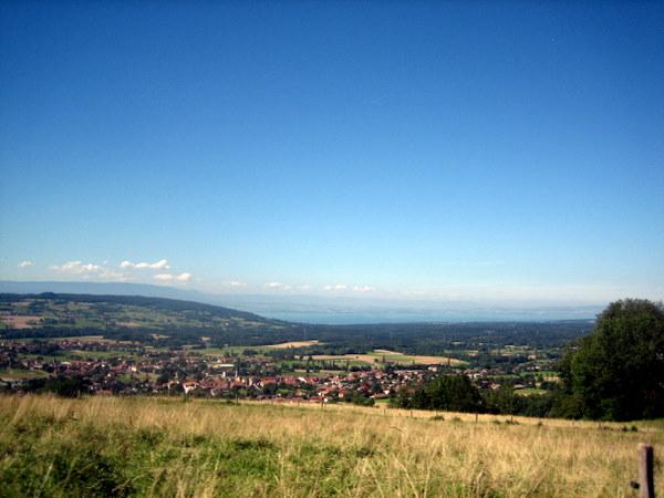 Blick ber den Genfer See�