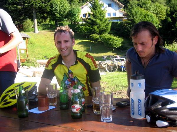 Abschluss einer schnen ersten Tour auf dem Col du Cou�