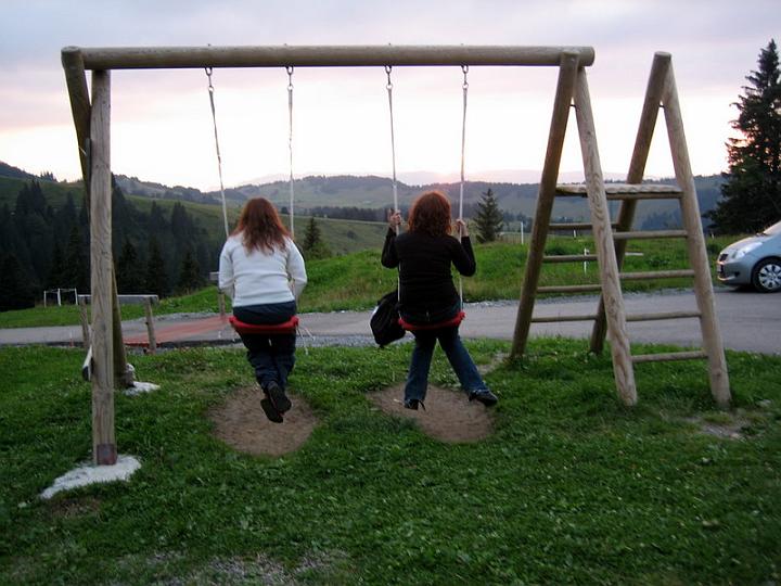 Schaukelnd in den Sonnenuntergang�