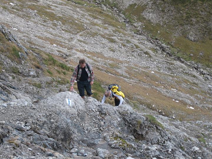 Georg und Marco beim Aufstieg 