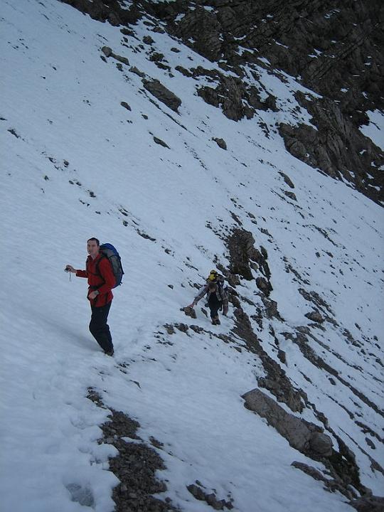 In der ?unteren Wanne?, dem ersten Schneefeld 