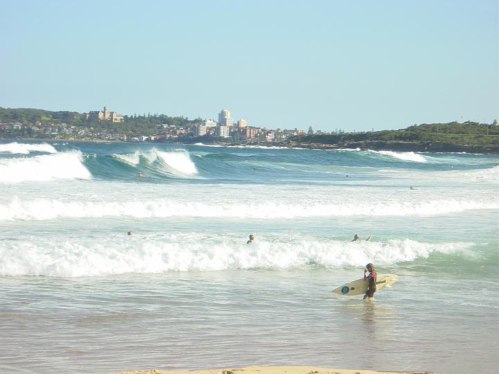 Erster Badetag im Pazifik