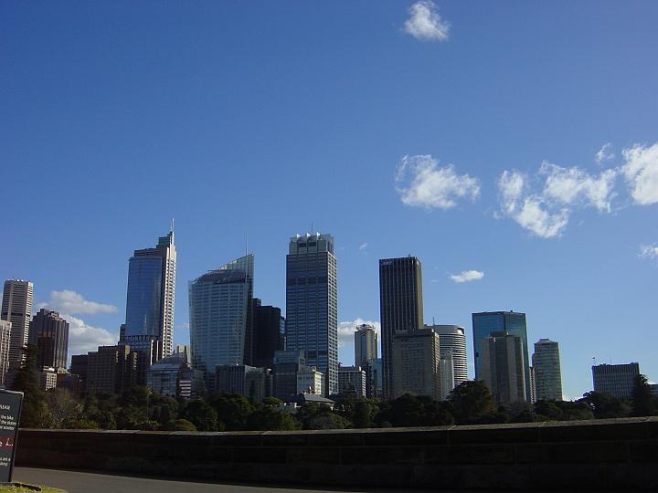 Skyline vom Botanic Garden aus